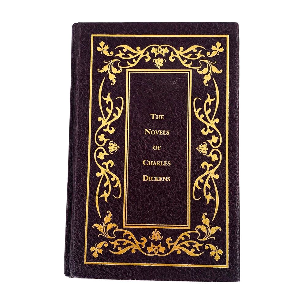 Charles Dickens Classics Books Border 2004 Leather Bound Three Classic Tales